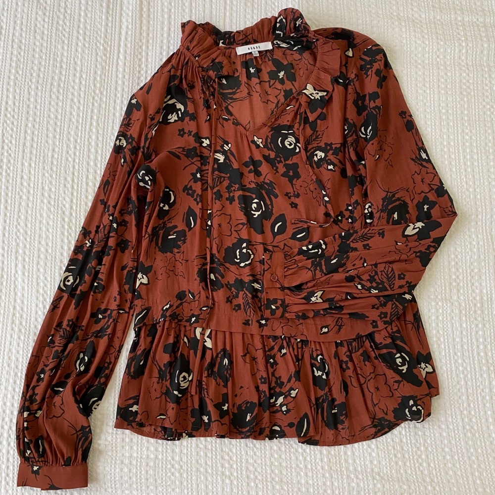 Ro & De Peplum Blouse